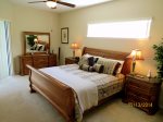 King master bedroom with TV, full ensuite and pool access